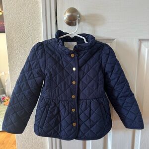 Janie and Jack Navy Quilted Kids Jacket